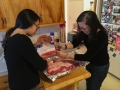 Christmas dinner with Tamaron's family and friends