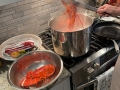 Start of lobster linguine