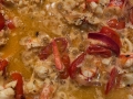 Start of lobster linguine
