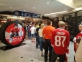Waiting in line at the Hockey Hall of Fame